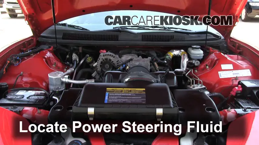 2001 Pontiac Firebird 3.8L V6 Convertible Power Steering Fluid Check Fluid Level
